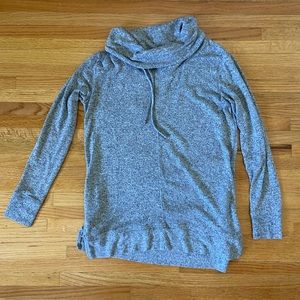 Aerie Grey Cowl-neck hoodie